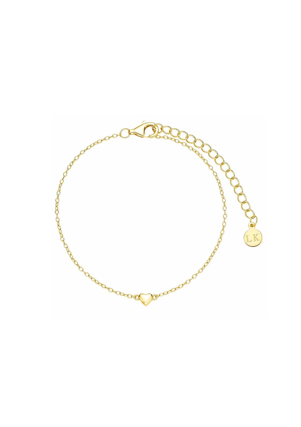 LOVE HEART BRACELET 18K GOLD Lolaknightofficial