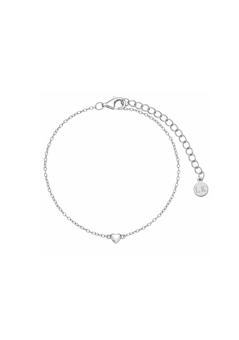 LOVE HEART BRACELET SILVER Lolaknightofficial