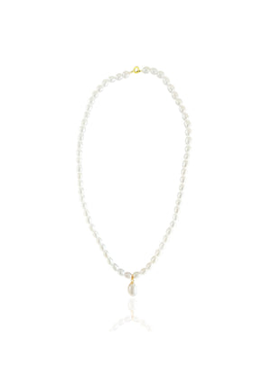 
                  
                    Load image into Gallery viewer, Luca Gold Freshwater Pearl Bridal Necklace - LOLAKNIGHT
                  
                