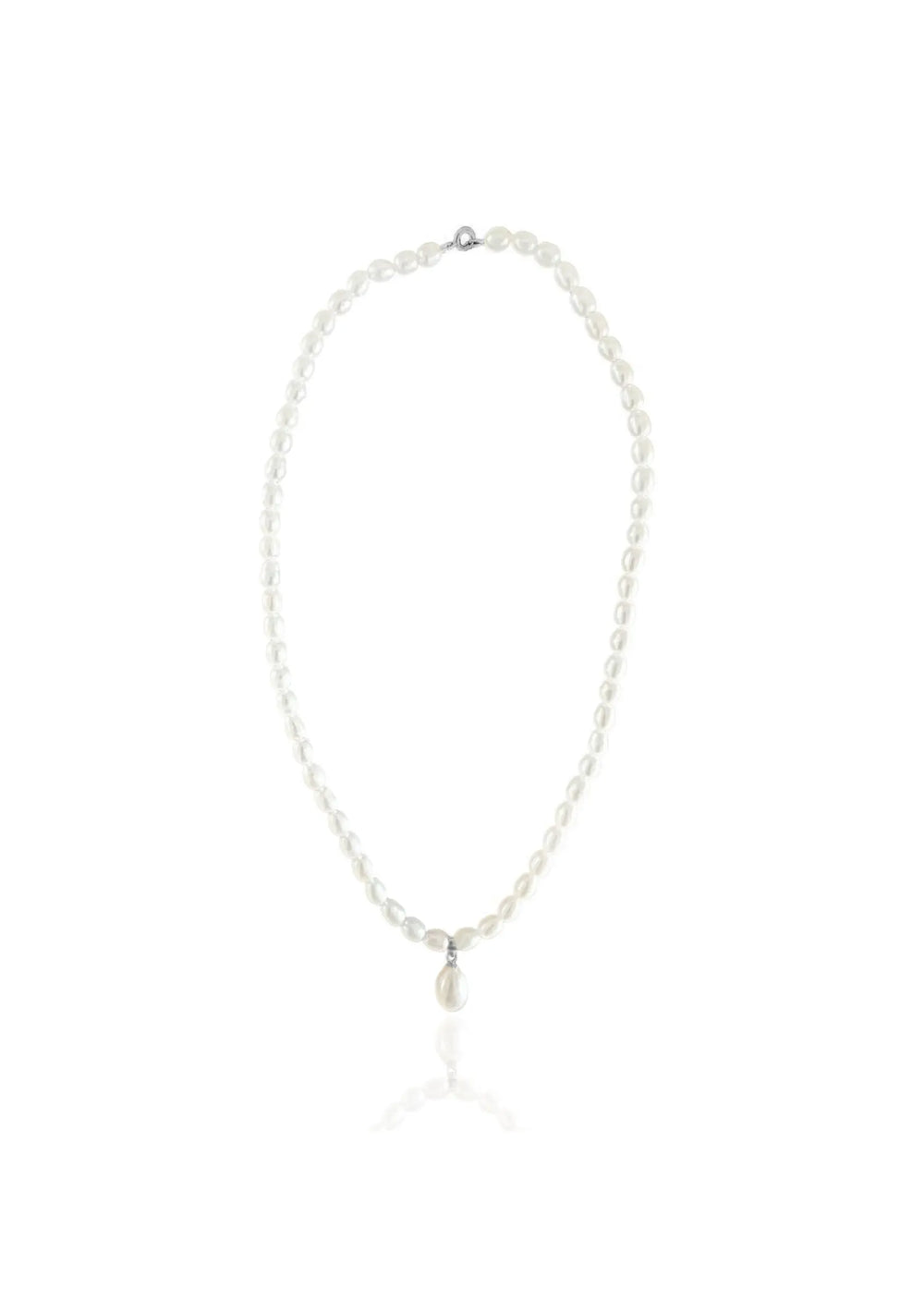 LUCA FRESHWATER PEARL NECKLACE - SILVER Lolaknightofficial