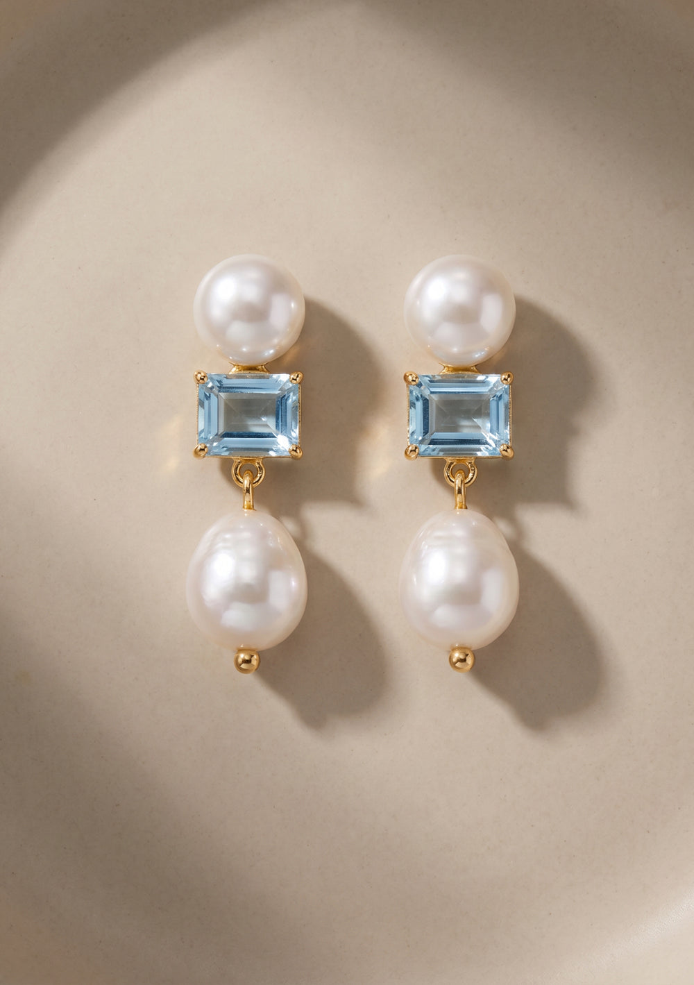 MARGOT WEDDING EARRINGS BLUE 18K GOLD