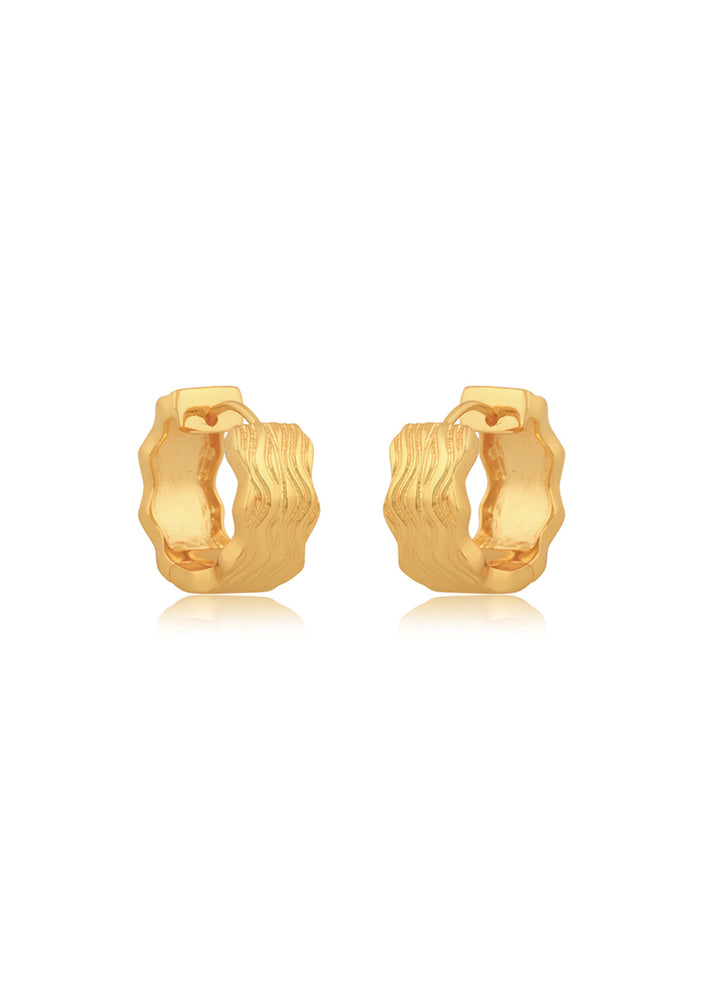 MILA HOOP 18CT GOLD  EARRINGS - Bridal Jewellery
