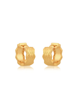 
                  
                    Load image into Gallery viewer, MILA HOOP 18CT GOLD  EARRINGS - Bridal Jewellery
                  
                