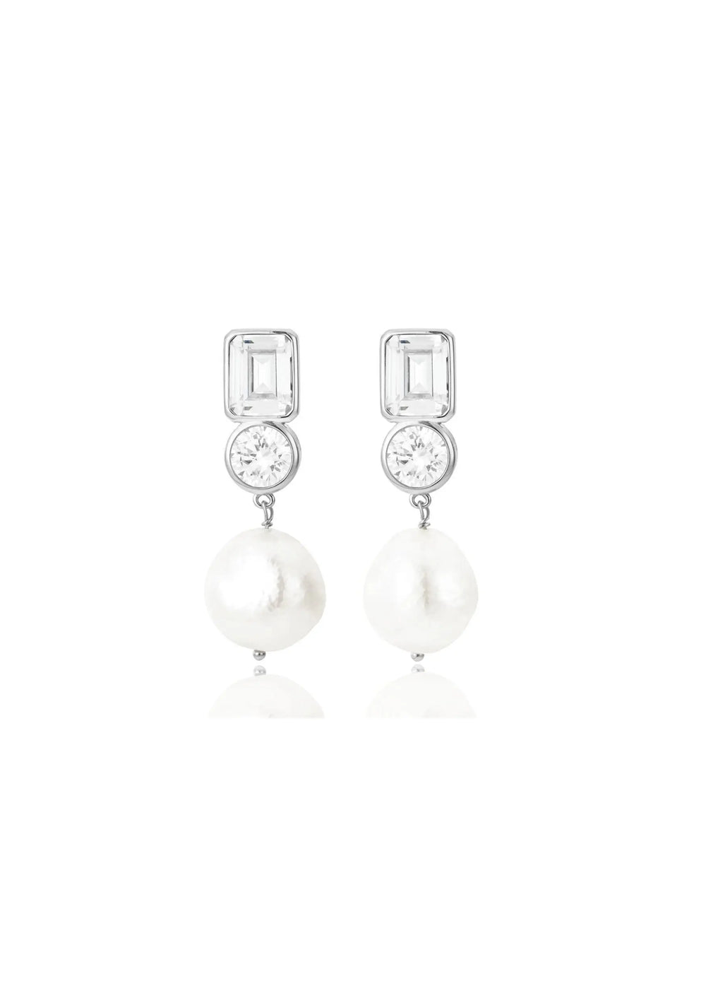 Crystal wedding earrings with sparkling bridal detailing for modern brides