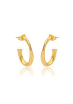 18ct Gold Indigo Hoop Earrings for Australian Bridal