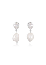 silver bridal earrings