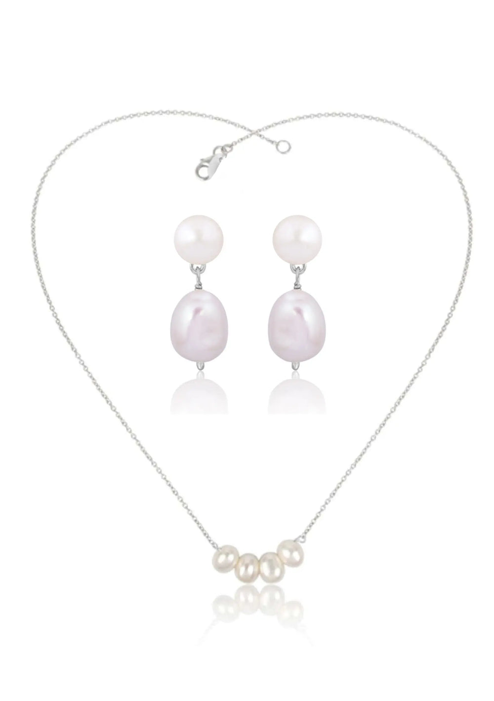 POPPY & AUDREY BRIDAL SET SILVER Lolaknightofficial