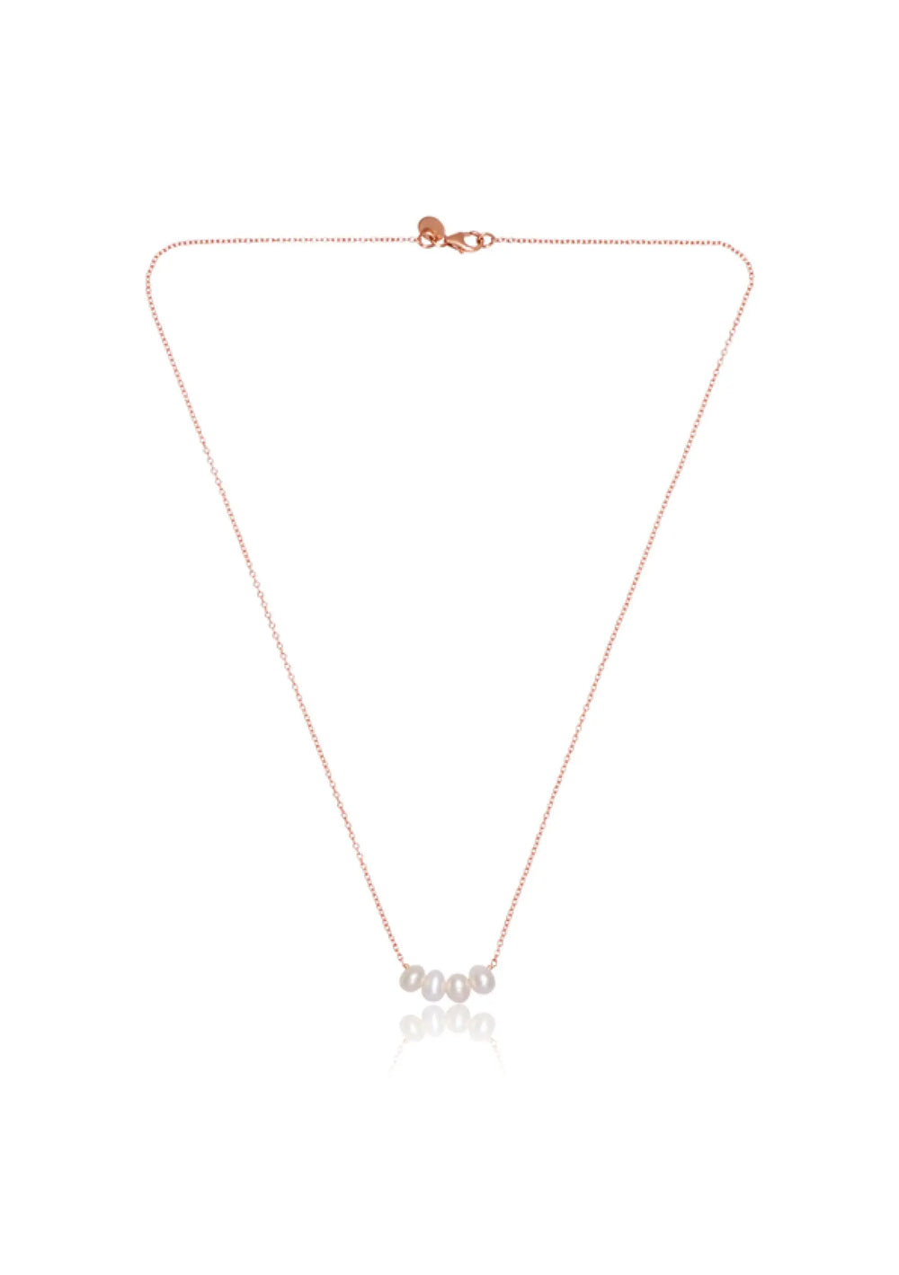 SUTTON EARRINGS & POPPY NECKLACE BRIDAL SET ROSE GOLD Lolaknightofficial
