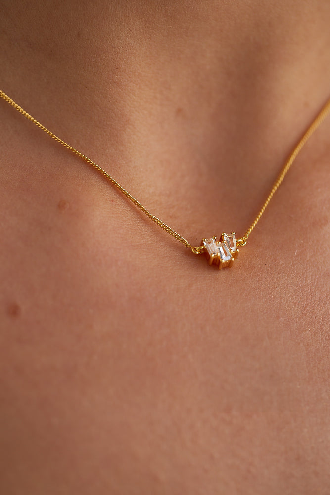 
                  
                    Load image into Gallery viewer, ZOE NECKLACE 18CT GOLD | Elegant Bridal Jewellery
                  
                