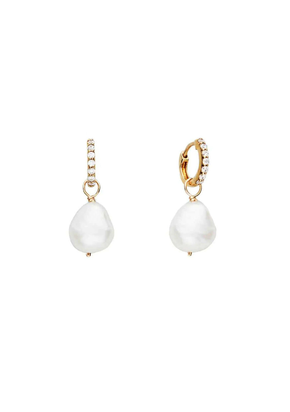 RAMONA PEARL DROP BRIDAL EARRINGS 18K GOLD Lolaknightofficial