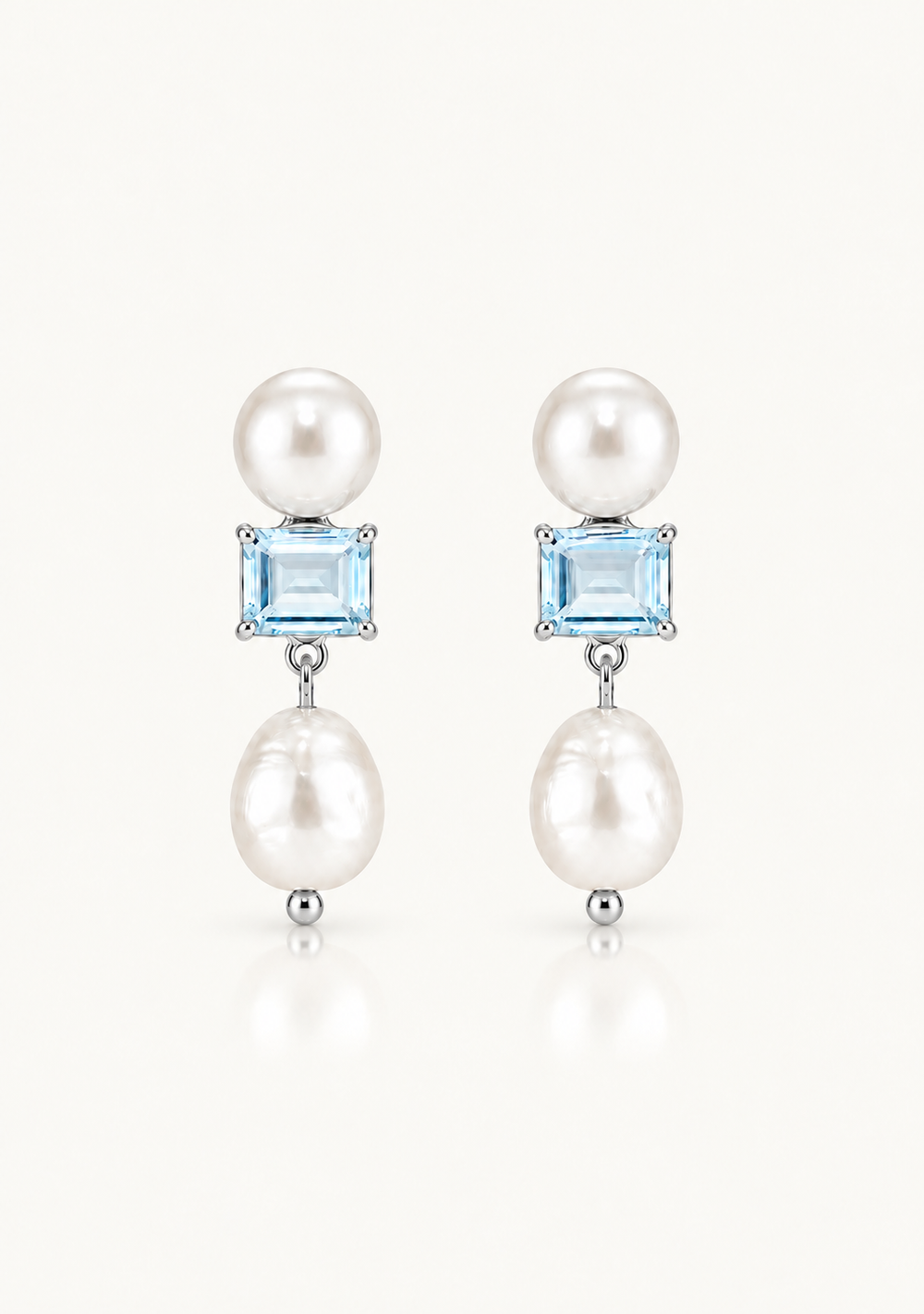 Stunning something blue earrings for the modern bride