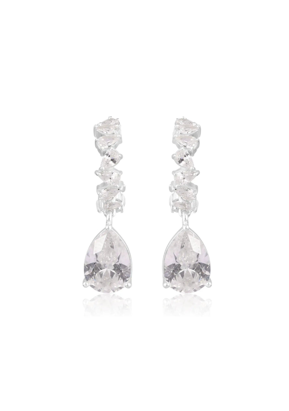STELLA BRIDAL EARRINGS SILVER Lolaknightofficial