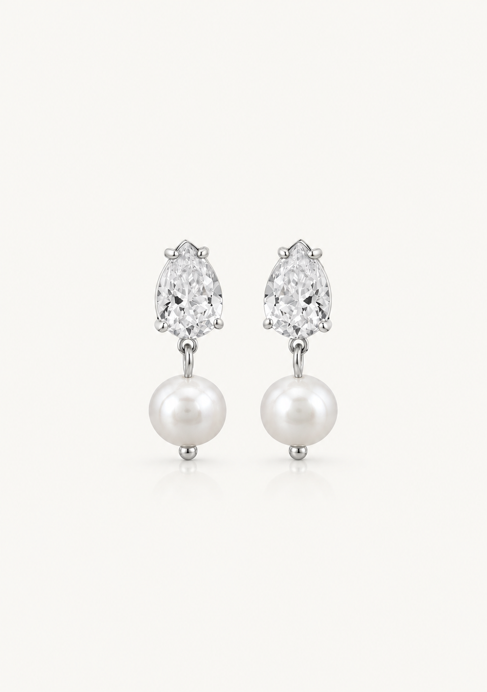 Bridal earrings for the modern bride shop the Sutton wedding earrings