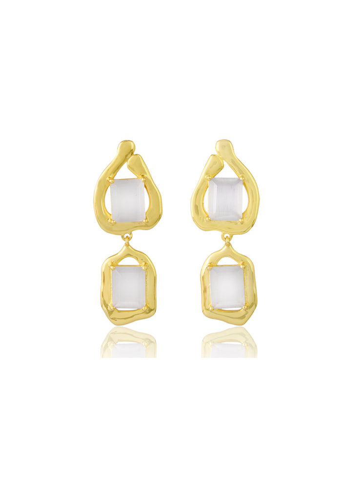 Elegant 18CT Gold TRISTA Bridal Earrings Australia