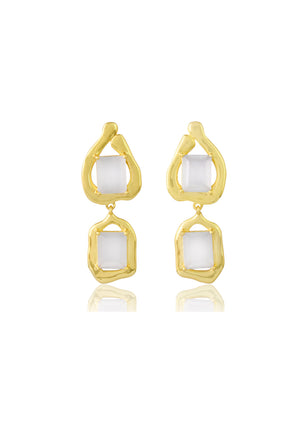 
                  
                    Load image into Gallery viewer, Elegant 18CT Gold TRISTA Bridal Earrings Australia
                  
                