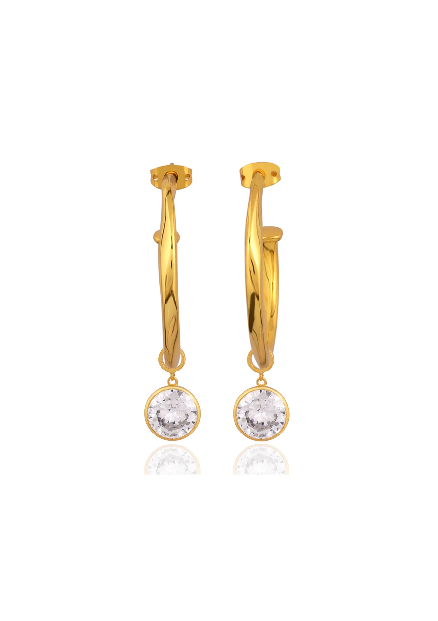 VIVIENNE CRYSTAL EARRINGS GOLD