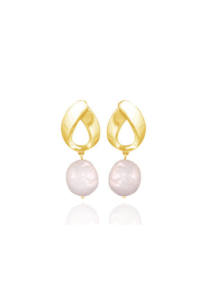 
                  
                    Load image into Gallery viewer, WILLOW - PEARL DROP WEDDING EARRINGS - 18CT GOLD
                  
                