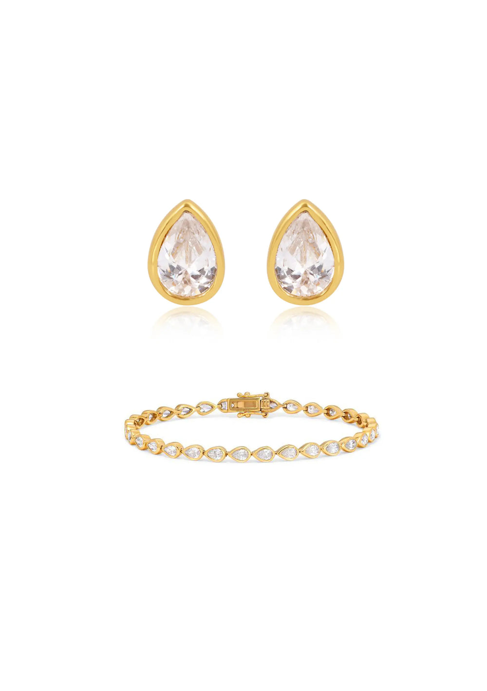 ELISE & NOVA BRIDAL SET 18K GOLD Lolaknightofficial
