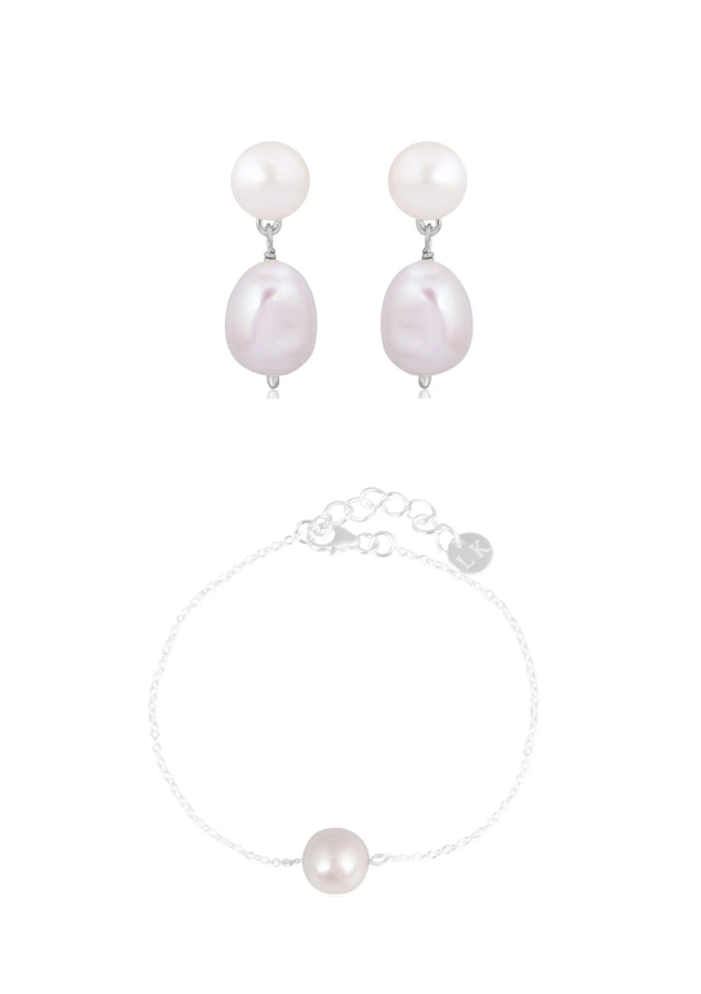 CHRISTIE & AUDREY BRIDAL SET SILVER Lolaknightofficial