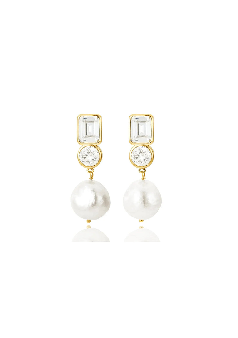 Crystal wedding earrings with sparkling bridal detailing for modern brides