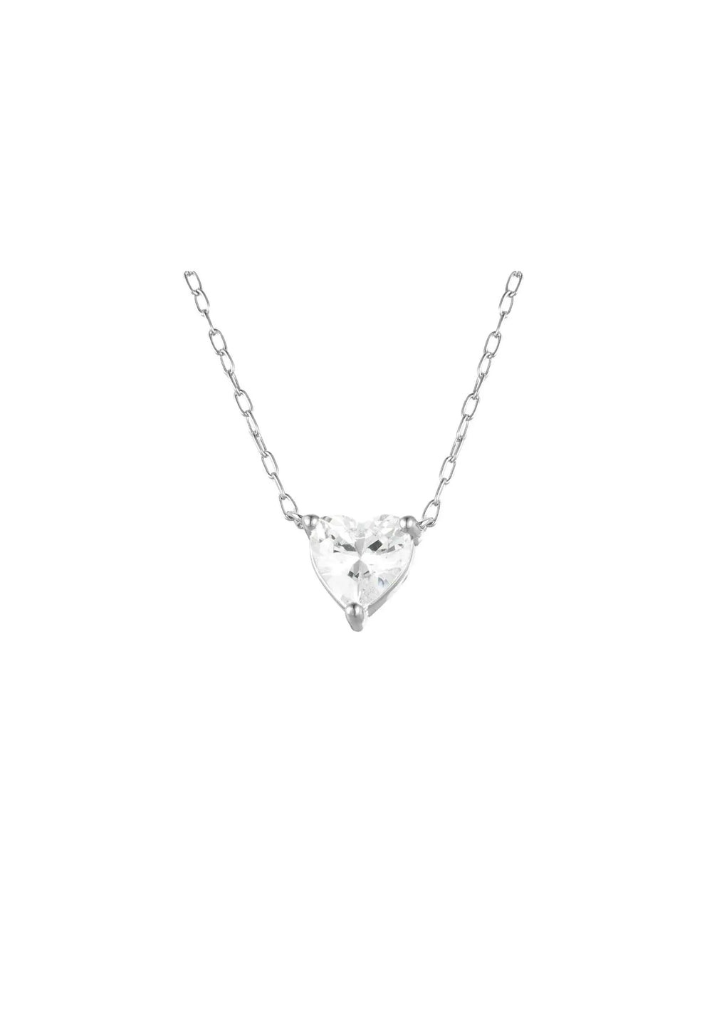 Sterling silver love heart necklace designed as the perfect gift for her by Lolaknight