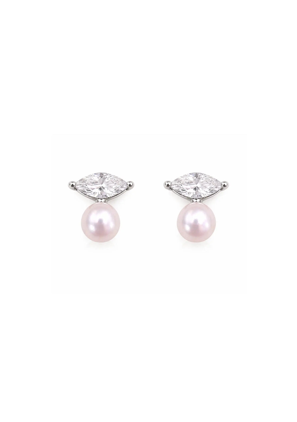 Esme pearl bridal stud earrings designed for modern weddings and elegant bridal styling