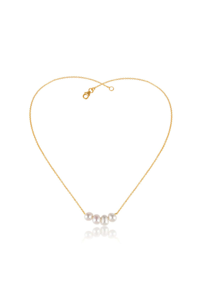 
                  
                    Load image into Gallery viewer, POPPY - PEARL NECKLACE - GOLD
                  
                