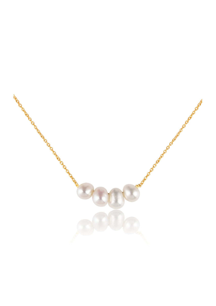 
                  
                    Load image into Gallery viewer, POPPY - PEARL NECKLACE - GOLD
                  
                