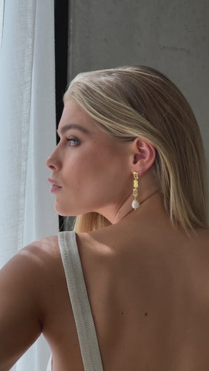 
                  
                    Load and play video in Gallery viewer, LAYLA EARRINGS 18CT GOLD
                  
                