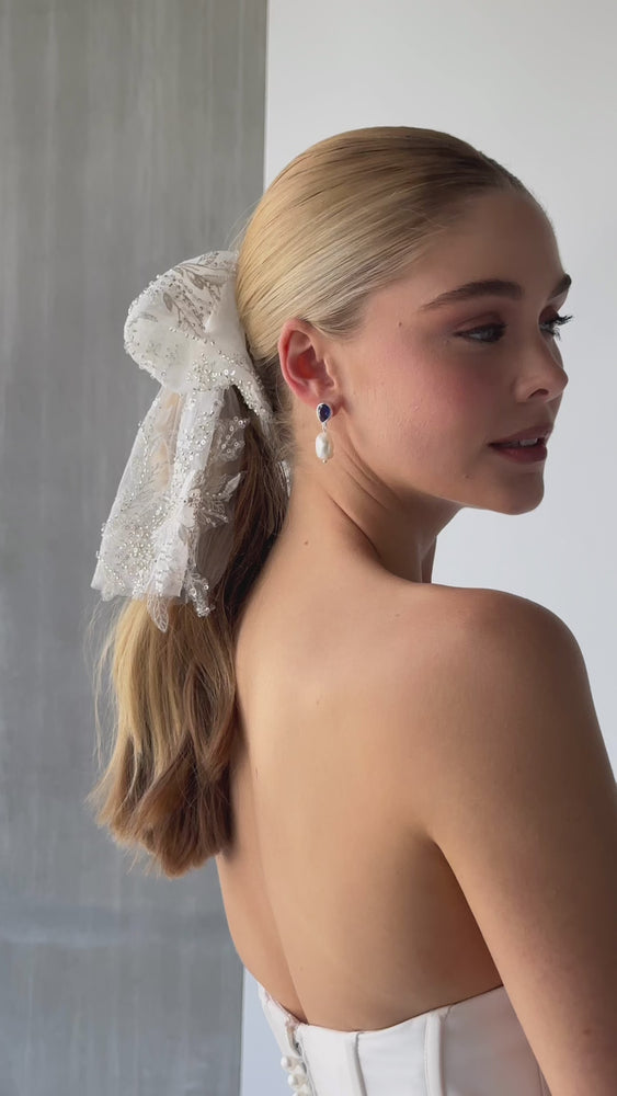 
                  
                    Load and play video in Gallery viewer, PIPER BEADED BOW
                  
                