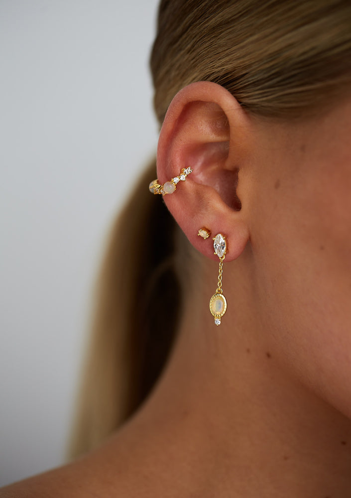 
                  
                    Load image into Gallery viewer, SASHA OPAL EARRINGS 18CT GOLD
                  
                