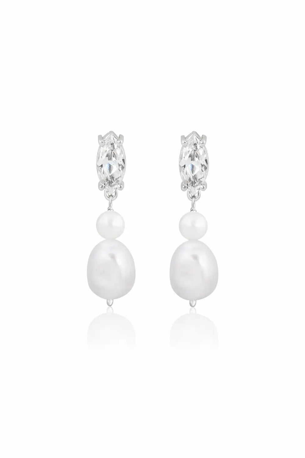 Sage pearl bridal earrings designed for modern weddings and elegant bridal styling