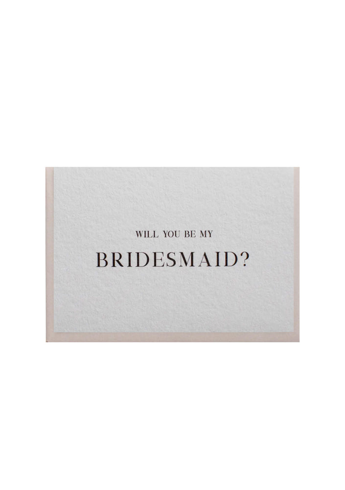 BRIDESMAID CARD