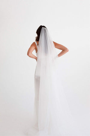 
                  
                    Load image into Gallery viewer, EBONY - IVORY Bridal Veil - Wedding Accessories Australia
                  
                