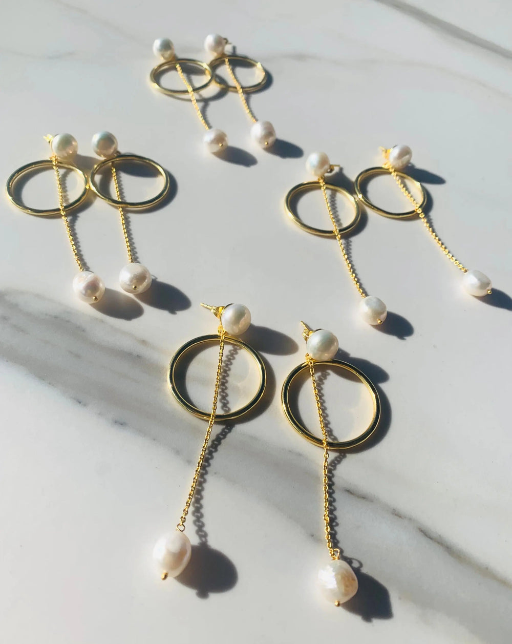 GEMMA Earrings 18ct Gold: Bridal Jewellery Australia