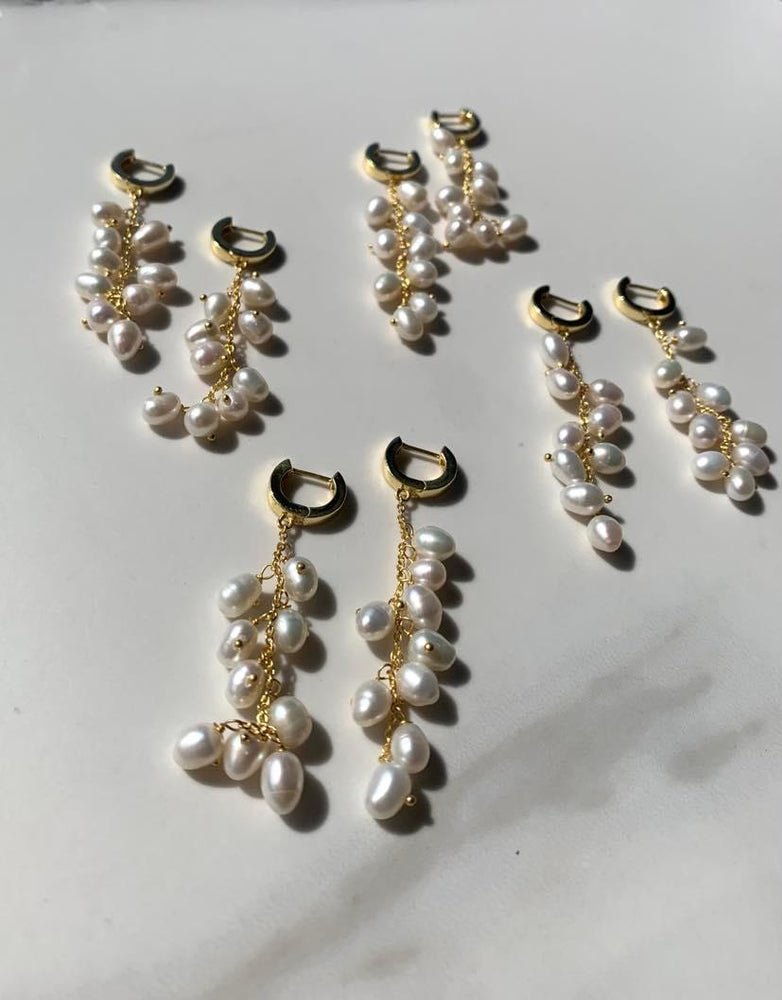 
                  
                    Load image into Gallery viewer, Elegant 18CT Gold Maree Bridal Earrings - Jewellery Australia
                  
                