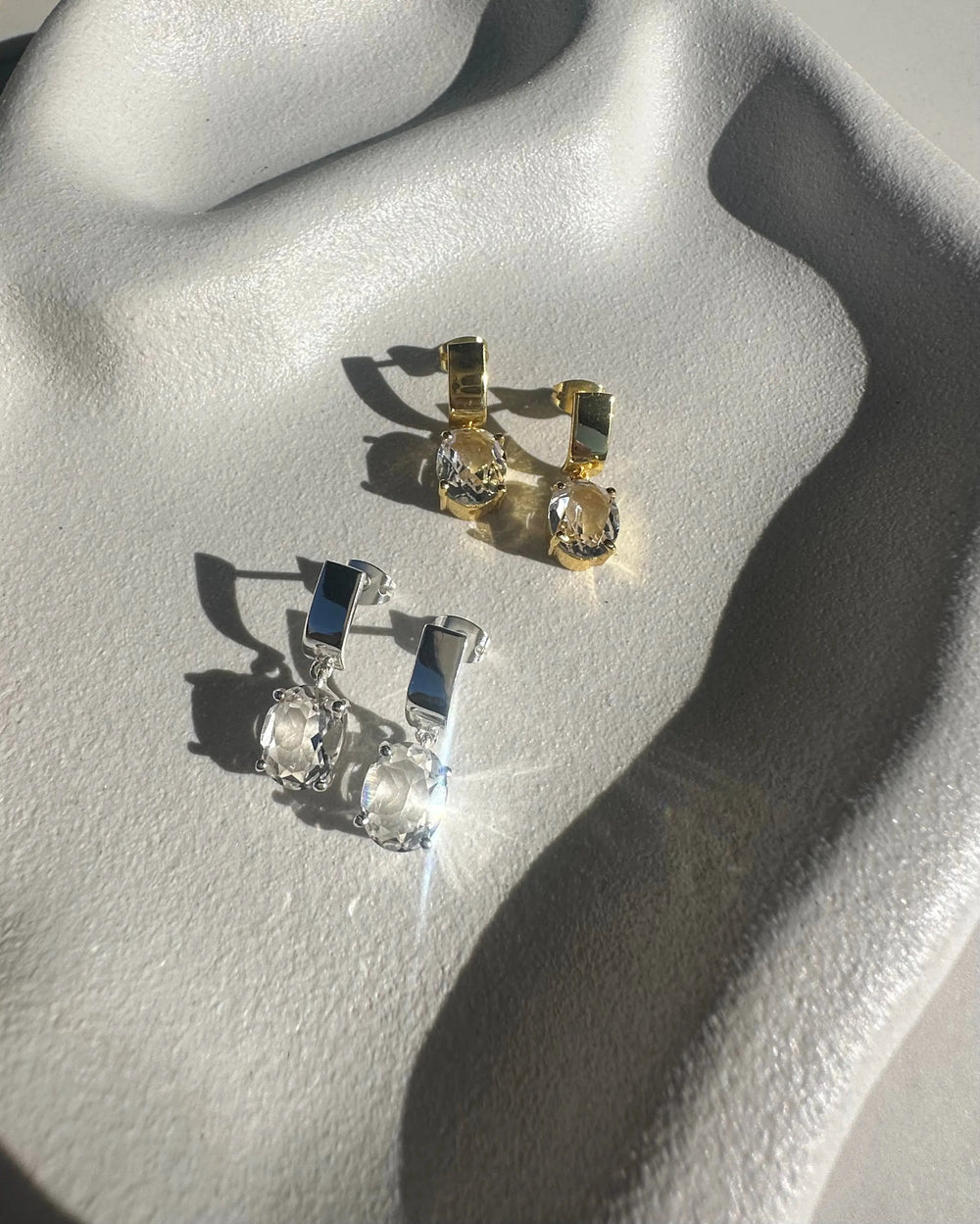 Ella 18ct Gold Earrings - Elegant Bridal Jewellery Australia