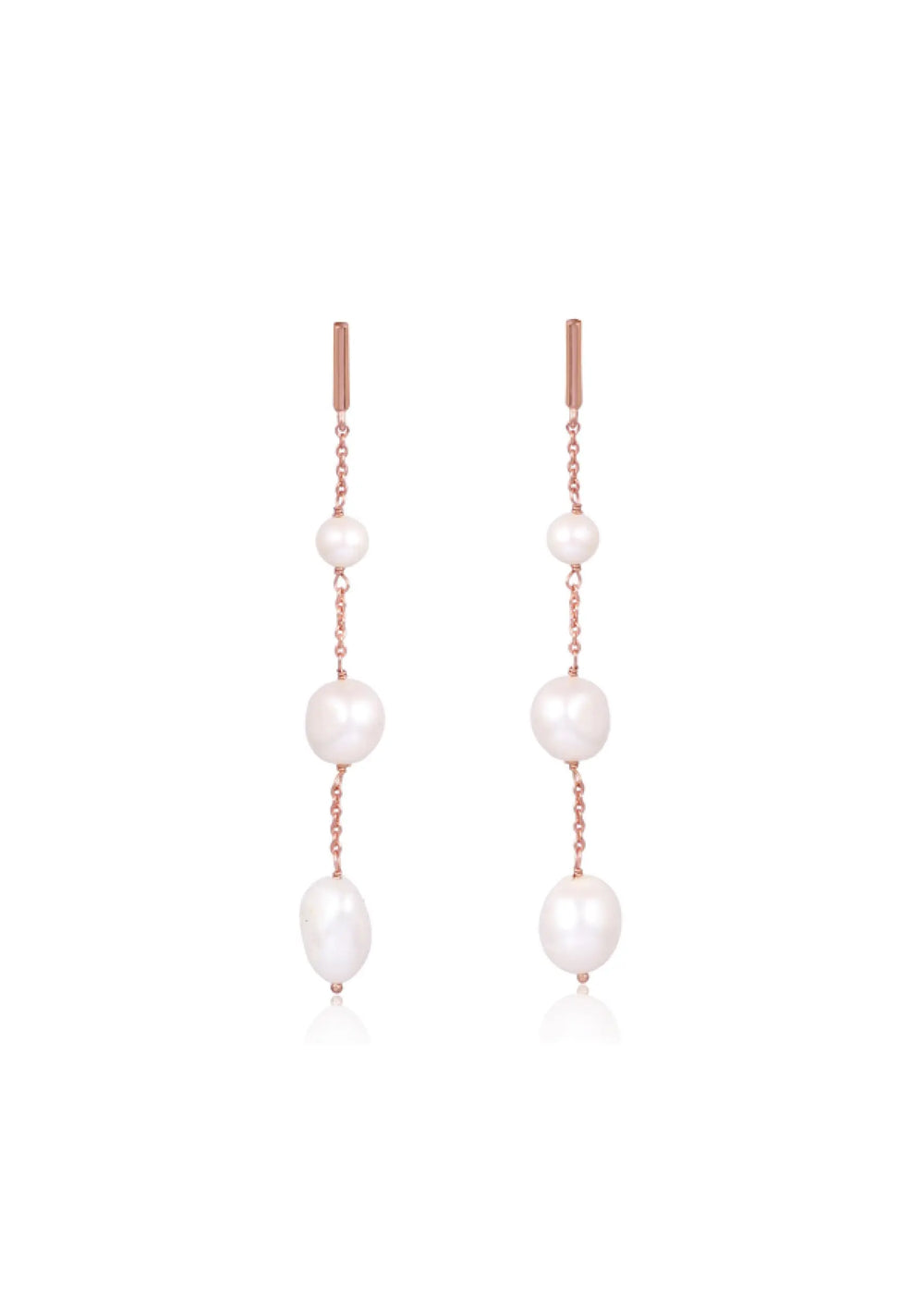 Alora's Rose Gold Bridal Earrings - Australia's Wedding