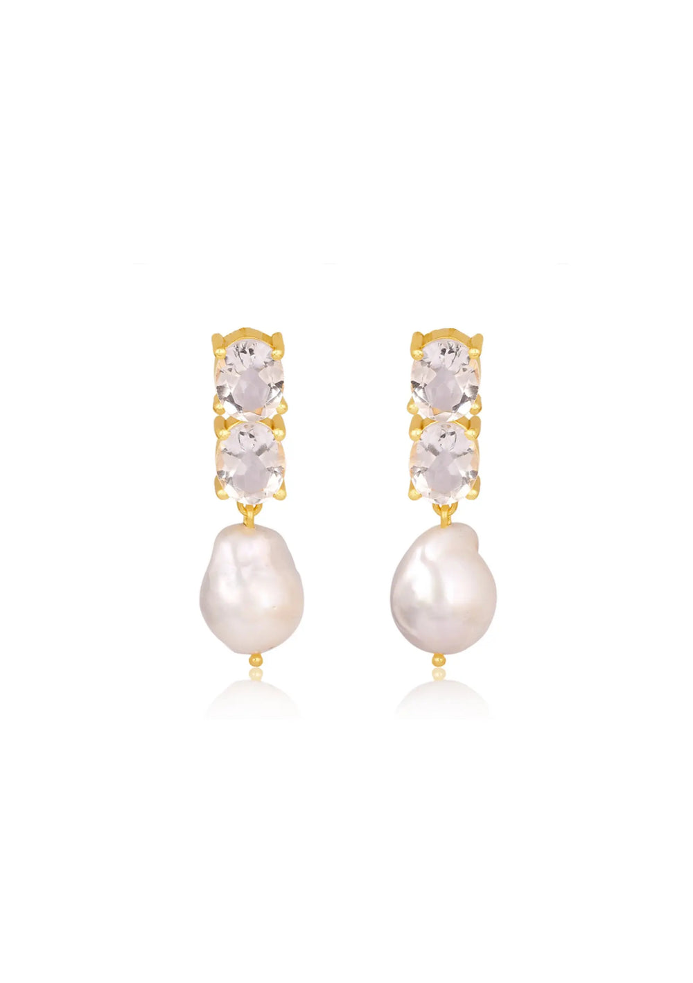 18ct Gold Ayla Bridal Earrings - Australia Wedding