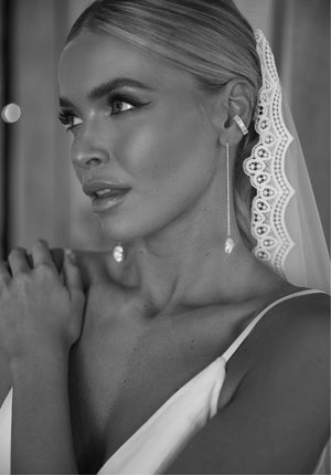 
                  
                    Load image into Gallery viewer, Chloe Earrings 18ct Gold: Elegant Bridal Jewellery Australia
                  
                