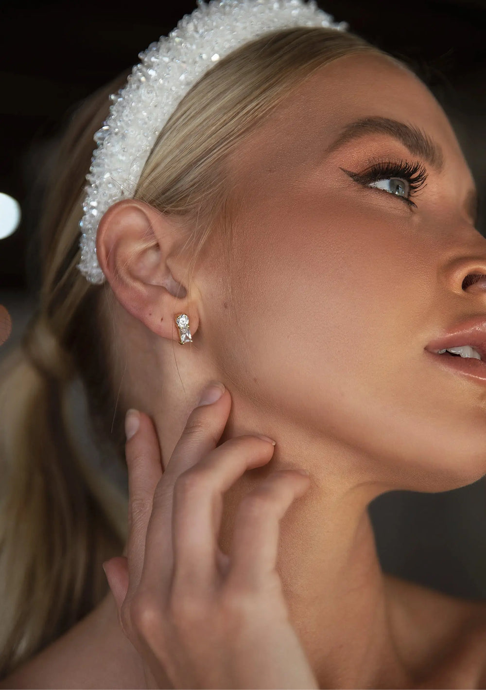 modern bridal earrings