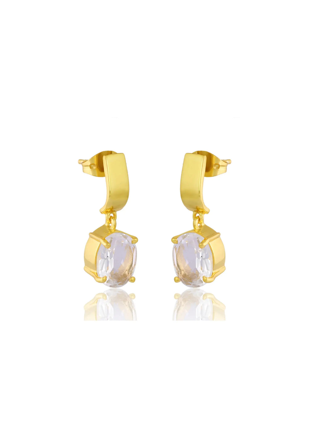 Ella 18ct Gold Earrings - Elegant Bridal Jewellery Australia