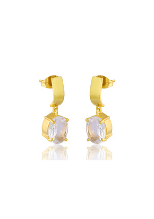 Hand Polished 18ct Yellow Gold Leaf Earrings by JLG – Julia Lloyd George