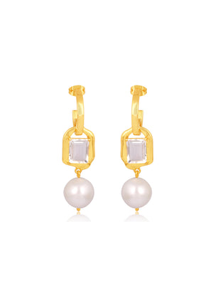 
                  
                    Load image into Gallery viewer, Imogen Earrings -18ct Gold Bridal Jewellry Australia
                  
                