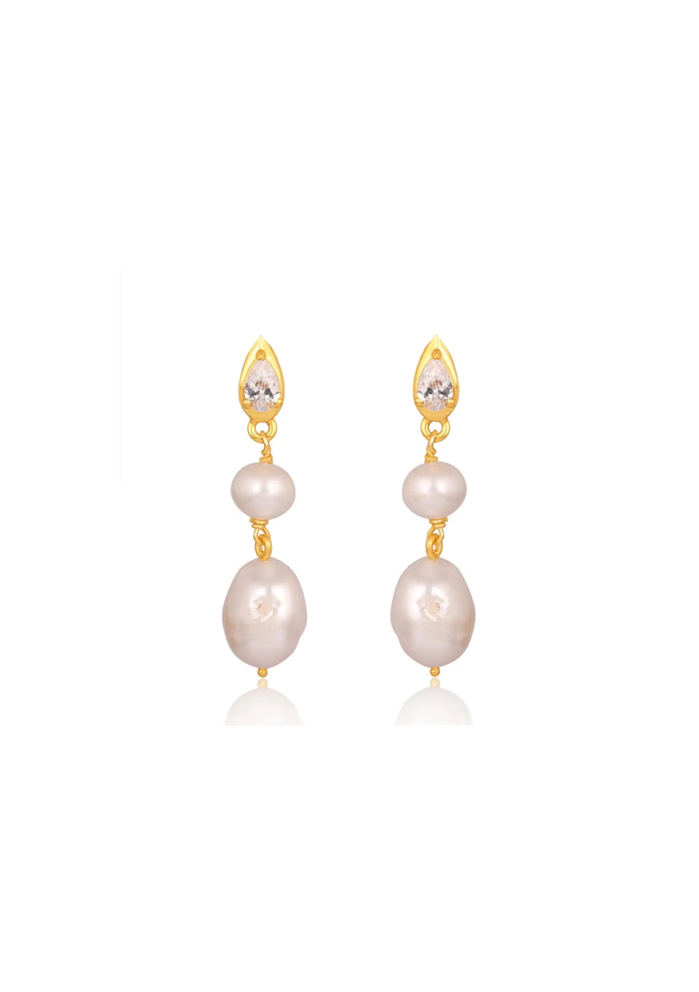 Lulu Earrings 18ct Gold - Bridal Jewellery Australia