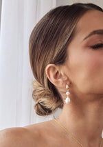 Lulu Earrings 18ct Gold - Bridal Jewellery Australia
