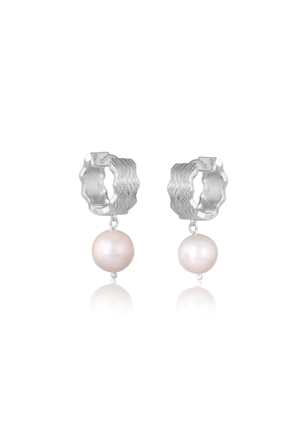 Mabel Silver Earrings - Elegant Bridal Jewellery Australia