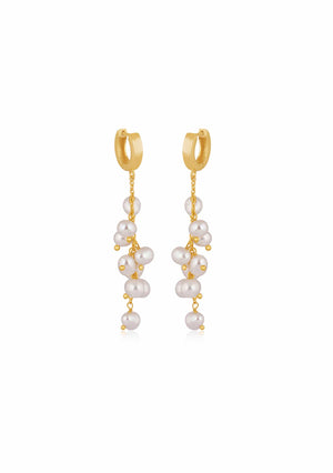 
                  
                    Load image into Gallery viewer, Elegant 18CT Gold Maree Bridal Earrings - Jewellery Australia
                  
                