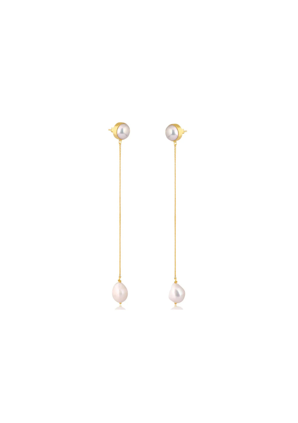 Maya 18CT Gold Earrings - Modern Bridal Jewellery Australia