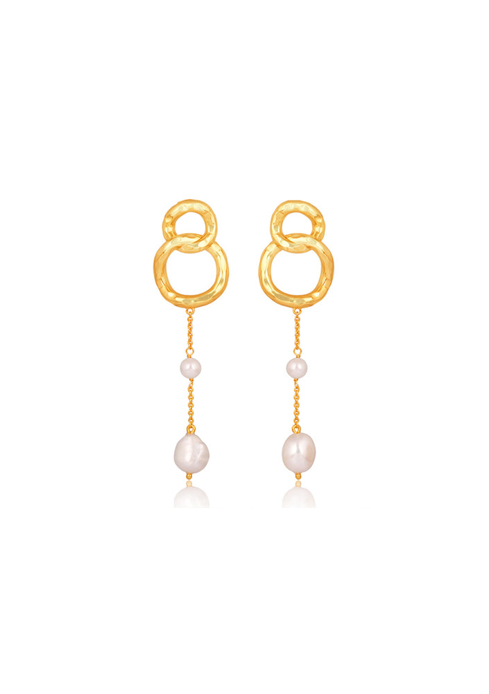 
                  
                    Load image into Gallery viewer, NINA 18CT Gold Freshwater Pearl Earrings | Bridal Jewellery
                  
                
